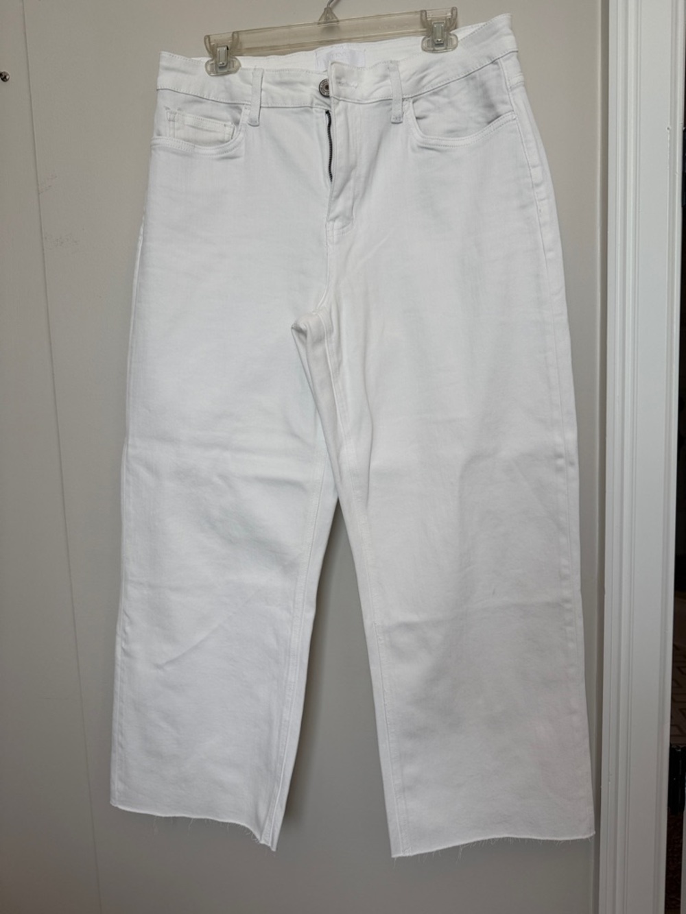 Women’s White Cropped Ankle Jeans - Classic Straight